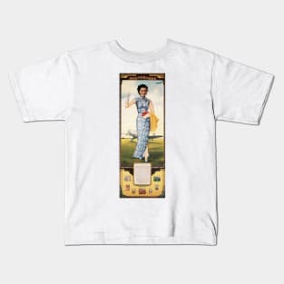 Vintage Chinese Cigarettes Calendar Advertisement Poster Chi Tung Tobacco Company Kids T-Shirt